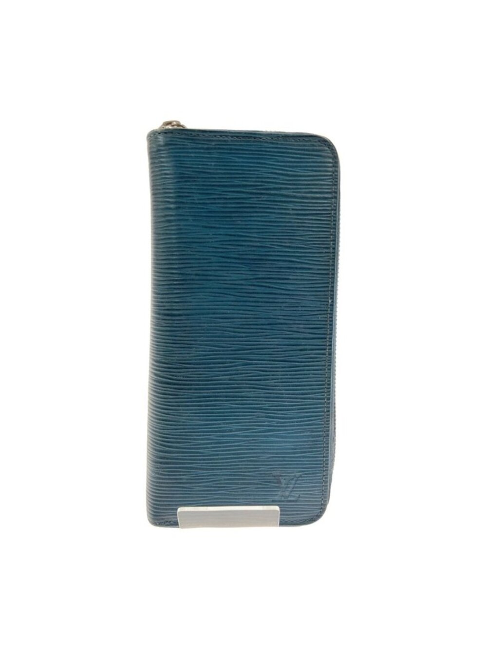 Louis Vuitton Zippy Wallet Taiga Vertical Round Blue